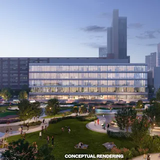 Conceptual rendering of Gratiot Innovation District. 