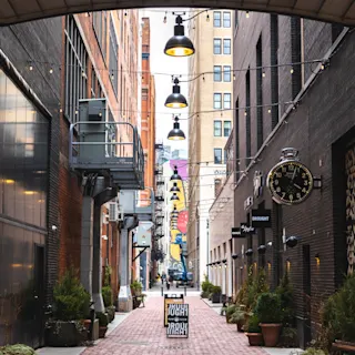 Street view of Parker’s Alley. 