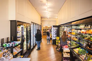 An interior photo of Eatori Market at The Malcomson.