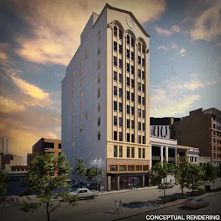 Conceptual rendering of The Belle. 