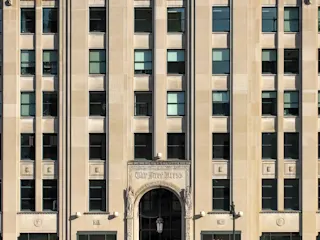 Architectural details of The Press/321. 