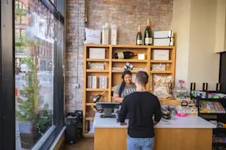 An interior photo of Eatori Market at The Malcomson.