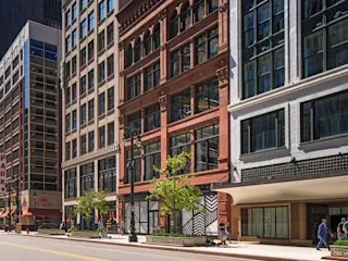 Exterior of 1217 Woodward. 