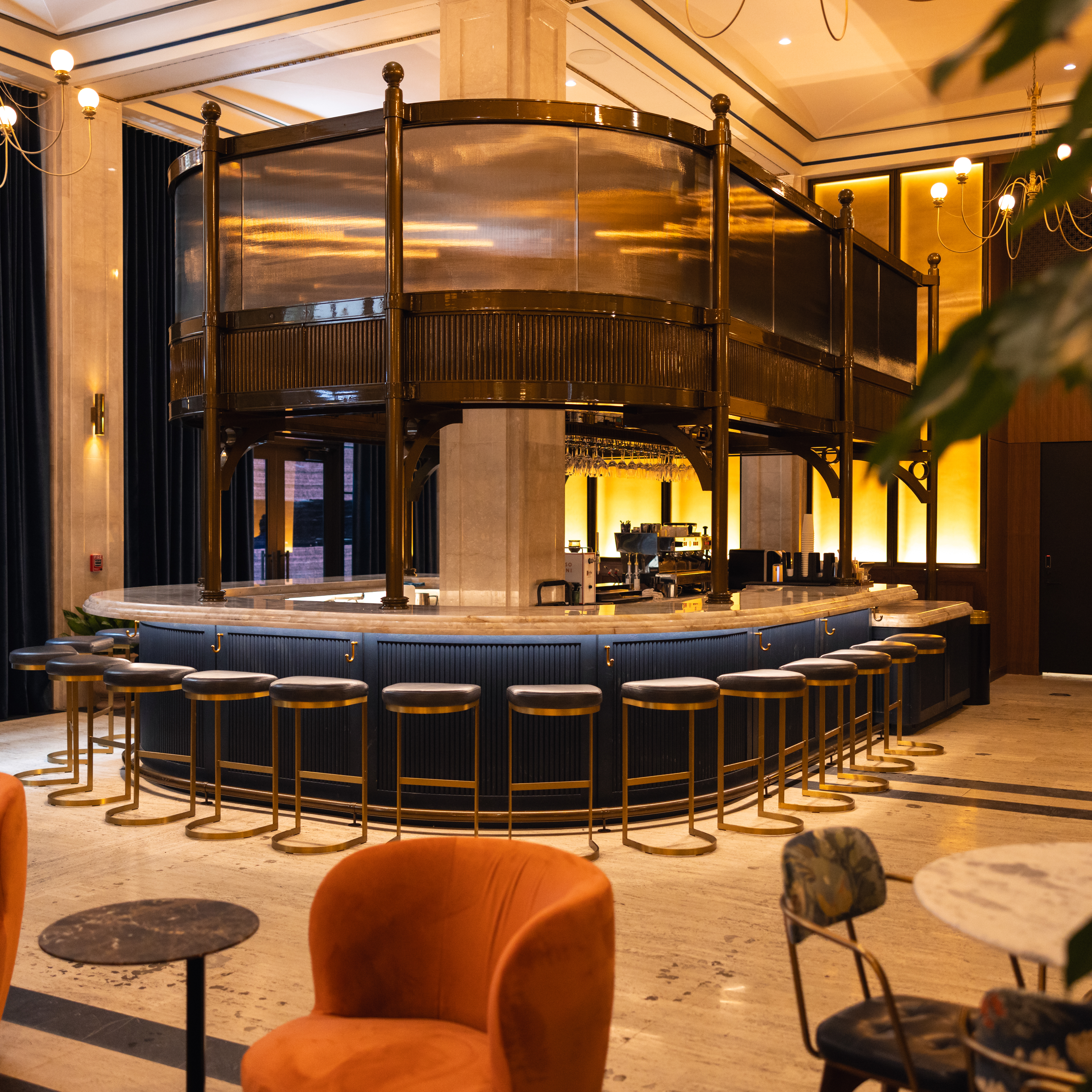 Interior of Bar Rotunda at Book Tower. 
