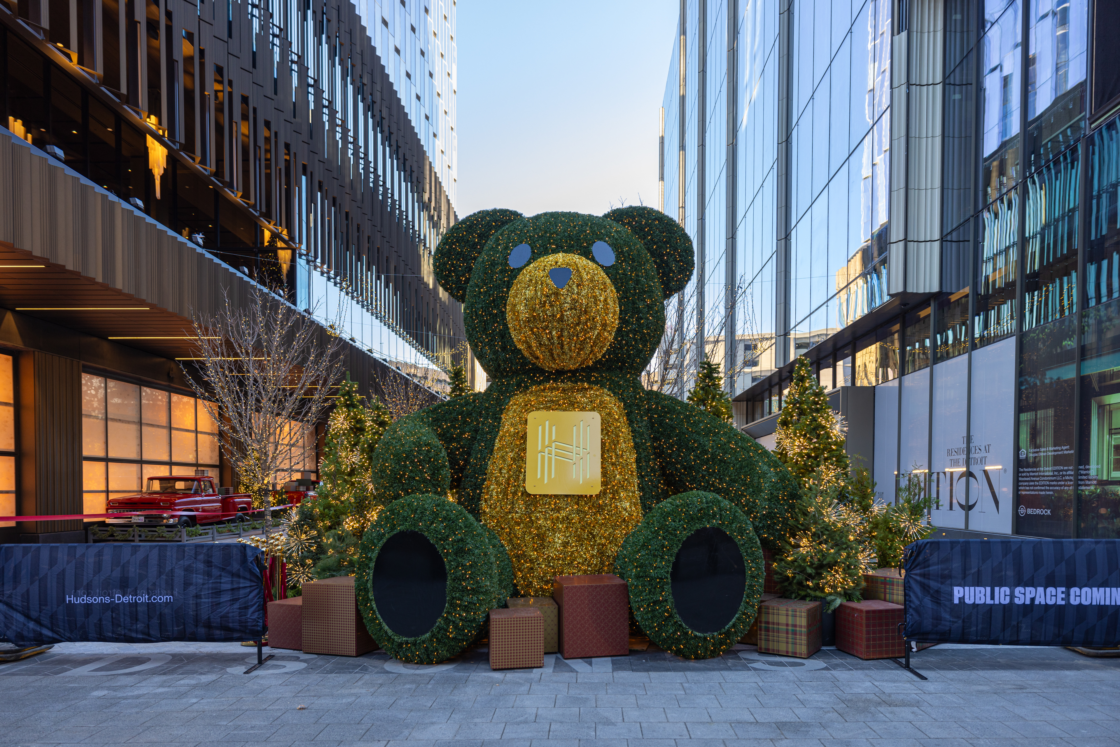 An exterior photo of the Hudson’s Bear at Nick Gilbert Way.
