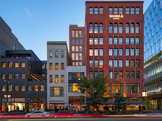 Street view of Shinola Hotel. 