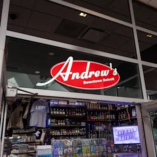 Exterior signage of Andrew's Downtown