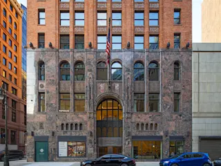 Exterior street view of The Stott. 