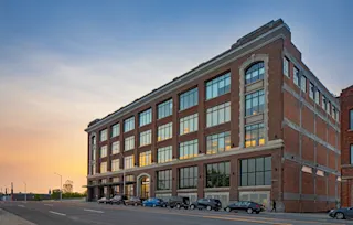 An exterior photo of The Assembly.