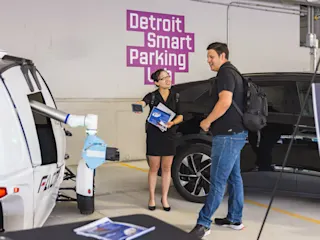 Detroit Smart Parking Lab demo day. 