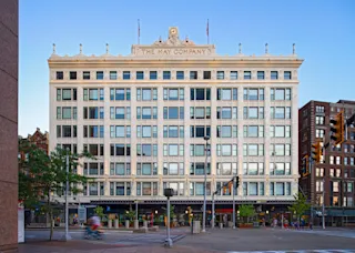Exterior of The May. 