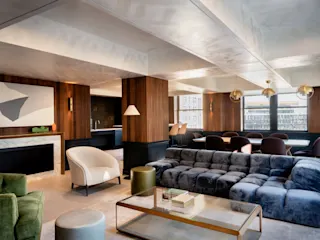 Lounge area at Book Tower. 