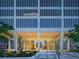 Exterior of One Woodward. 