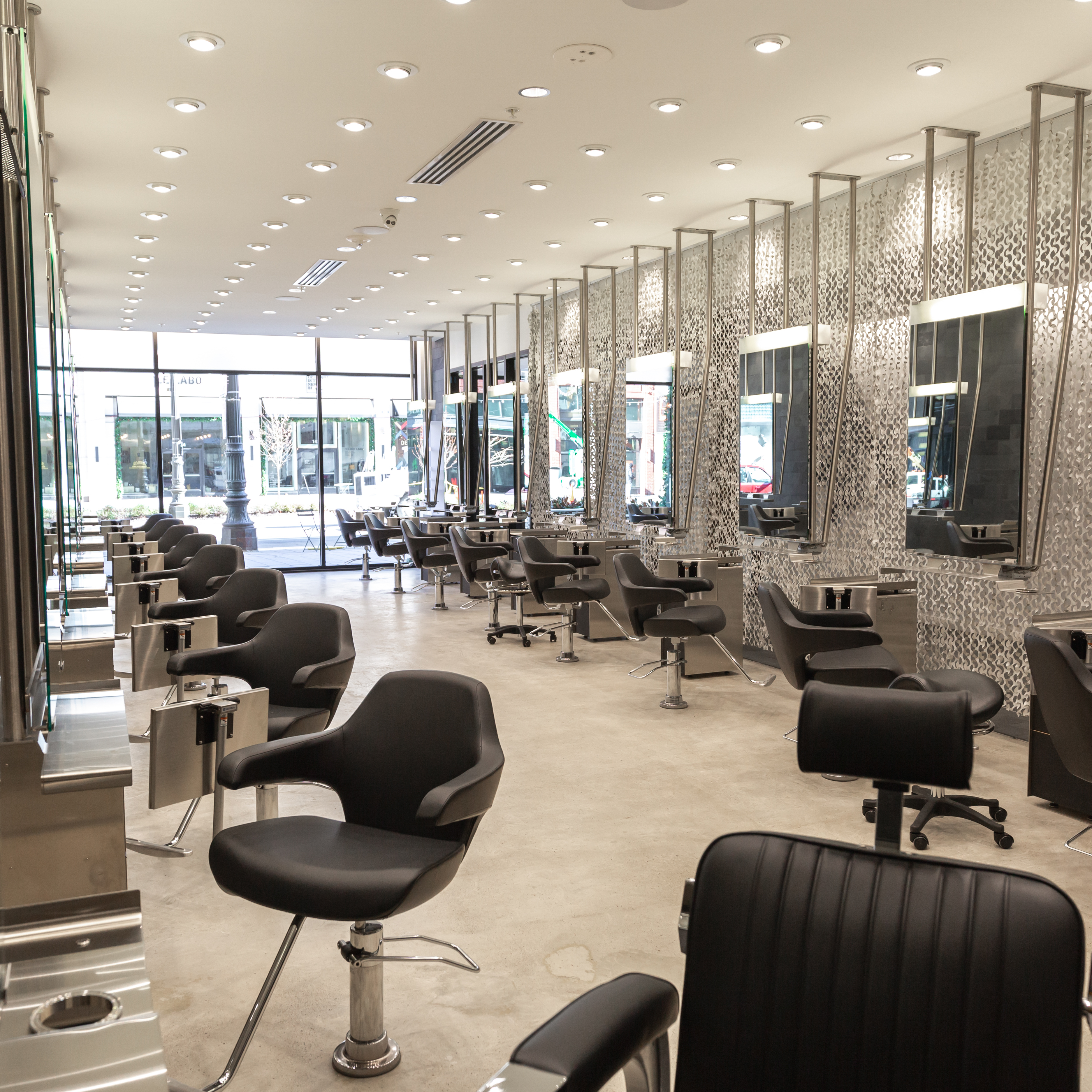 Interior of 6 Salon. 