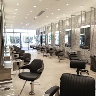 Interior of 6 Salon. 