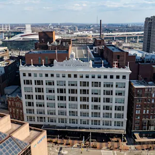 Aerial view of The May. 