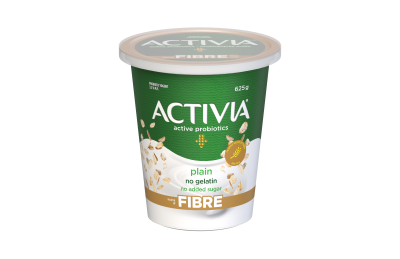 Plain and cereals fibre yogurt