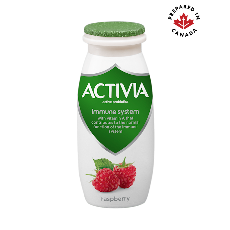 Rapsberry lactose-free probiotic yogurt drink
