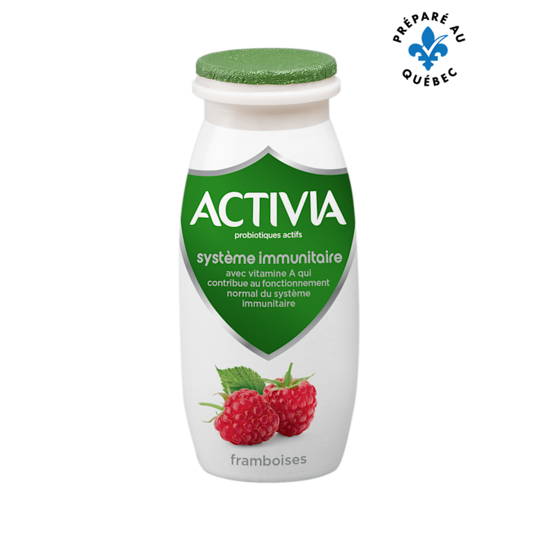 Yogourt probiotique sans lactose à boire à la framboise
