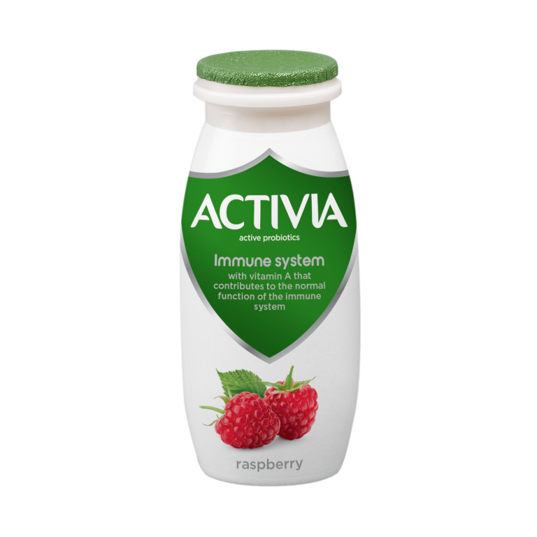 Rapsberry lactose-free probiotic yogurt drink