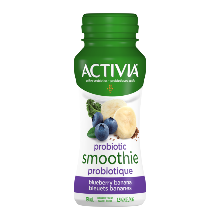 Bouteille de smoothie Probiotique Bleuets et Banane