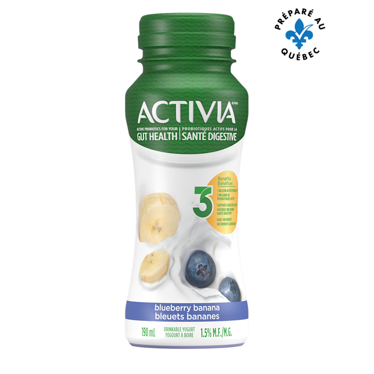 Bouteille de smoothie Probiotique Bleuets et Banane