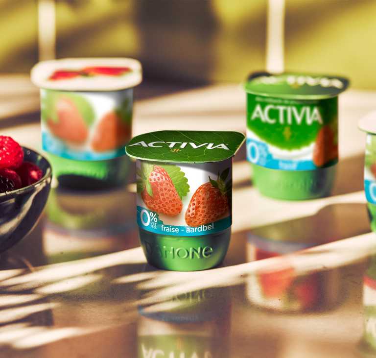 Alle zachtheid van Activia met 0% vet en licht in suikers, gecombineerd met een aangename smeuïge, stevige textuur.