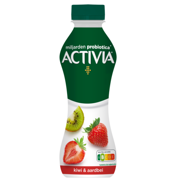 Activia Drink au kiwi et à la fraise, c'est toute l'onctuosité d'Activia associée à de délicieux fruits dans un format à boire!