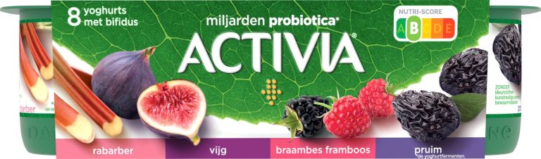 Retrouvez l'onctuosité d'Activia associée à de bons morceaux de fruits originaux comme la rhubarbe ou la figue. Ou laissez-vous tenter par des parfums classiques comme la framboise ou le Pruneau. Le tout sans colorant, ni conservateurs, ni arômes artificiels.
