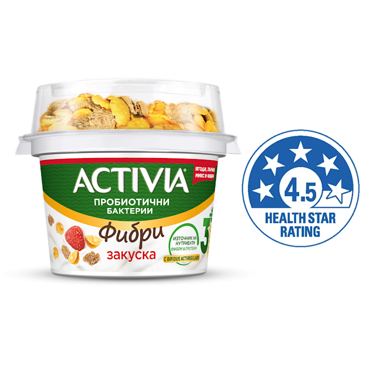 Активиа Закуска с ягода с 4 милиарда пробиотични бактерии Bifidus Actiregularis 
