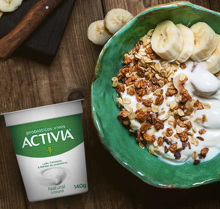 Apenas Leite, Fermento e os Bilhões de Probióticos Naturais de Activia