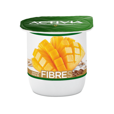 Mango and grains fibre yogurt
