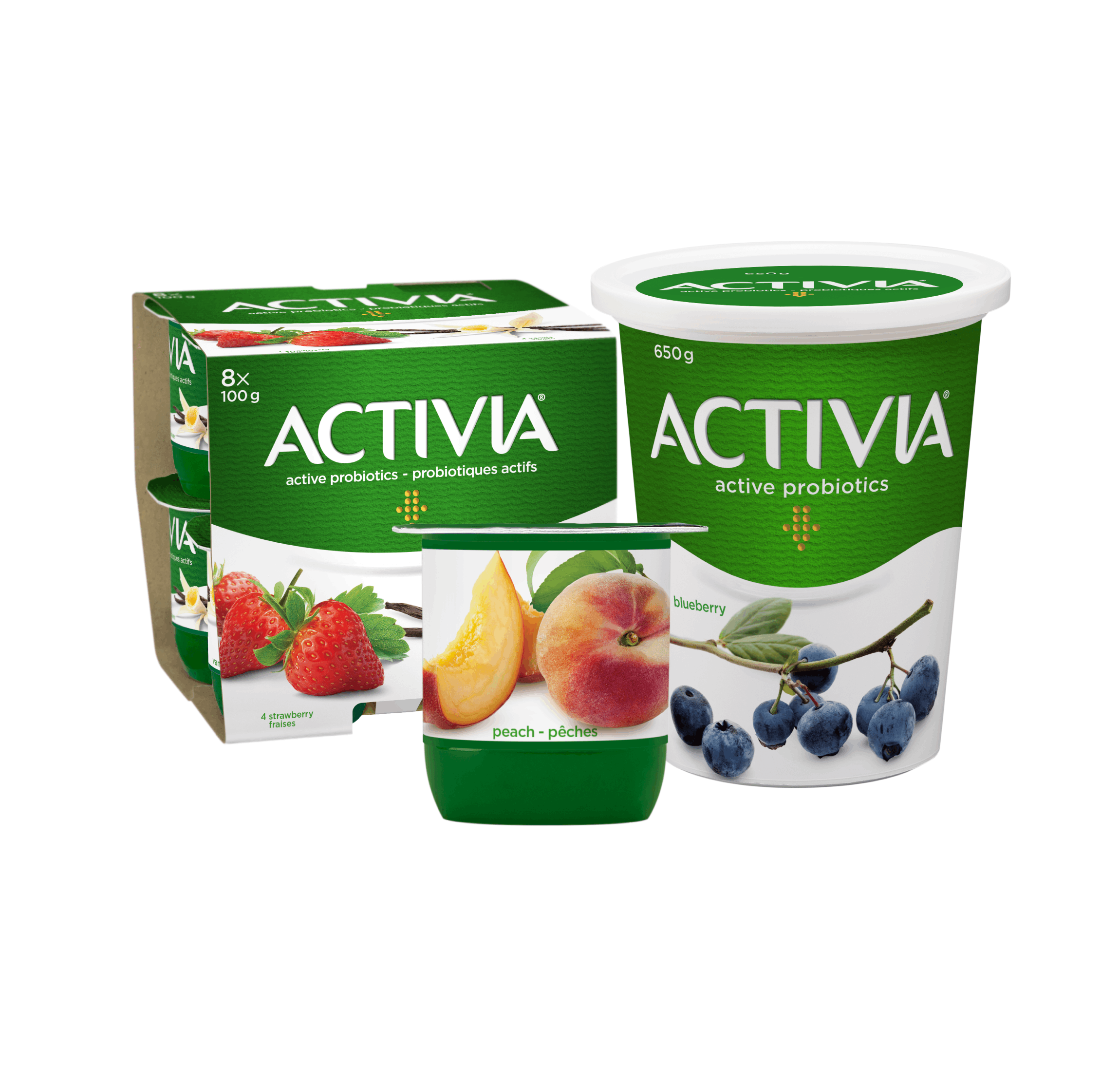 Plain Probiotic Yogurt No Added Sugar Activia Canada