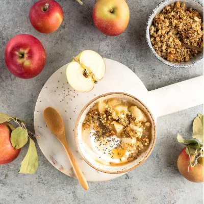 Apple Crumble Yogurt Bowl Recipe
