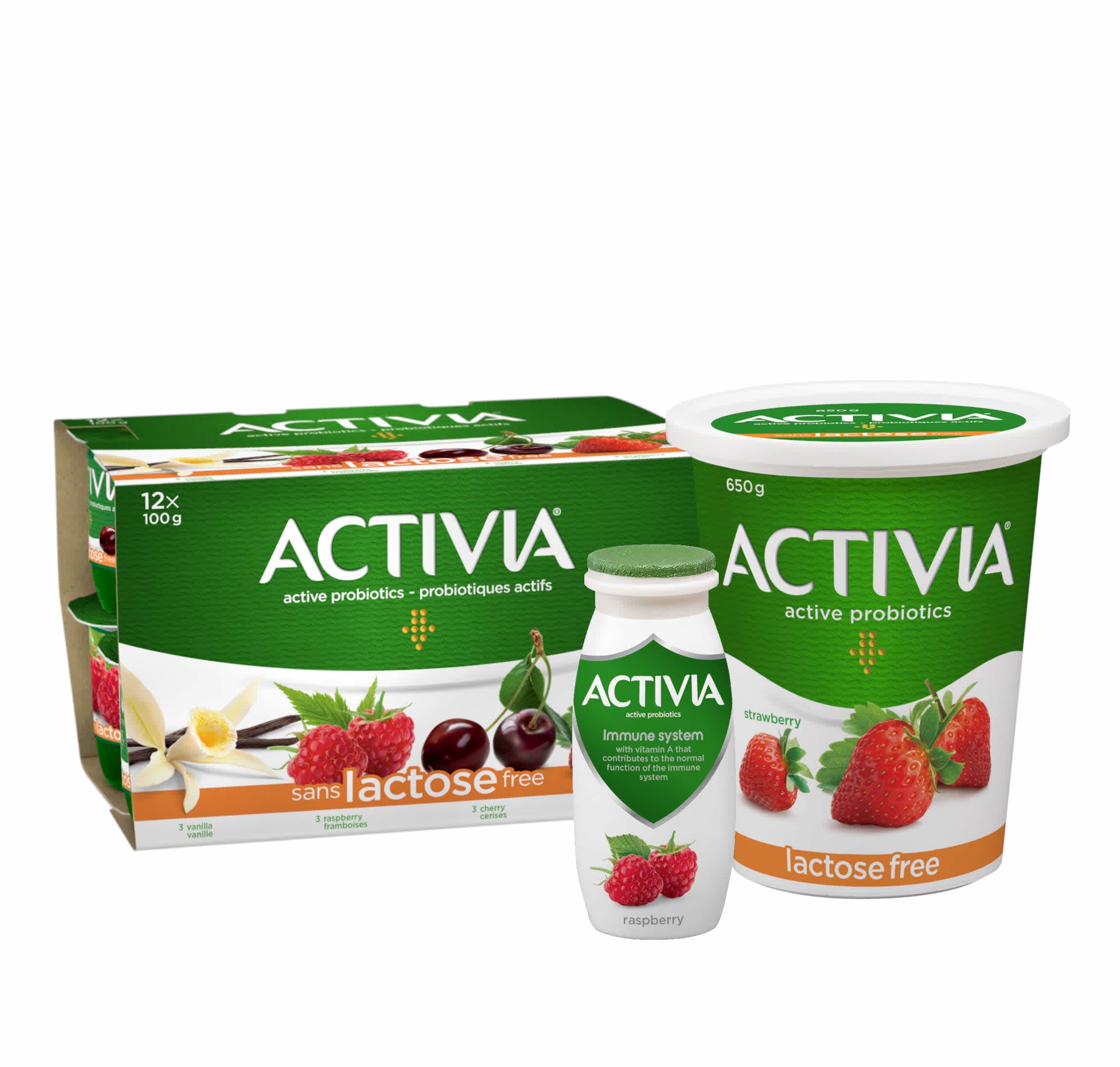 Raspberry Lactose Free Probiotic Yogurt Drink Activia Raspberry Lactose Free Probiotic Yogurt Drink Activia