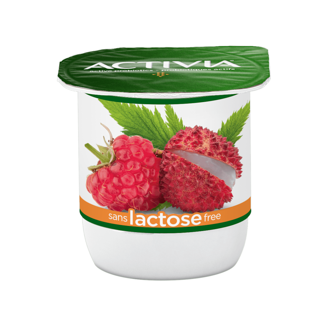 Lactose Free RaspberryLitchi Probiotic Yogurt Activia