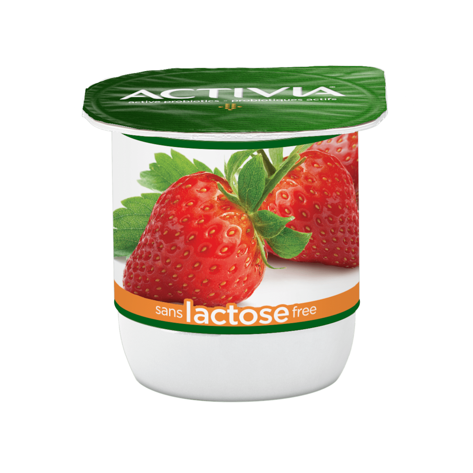 Yogourt Probiotique Sans Lactose aux Fraises | Activia