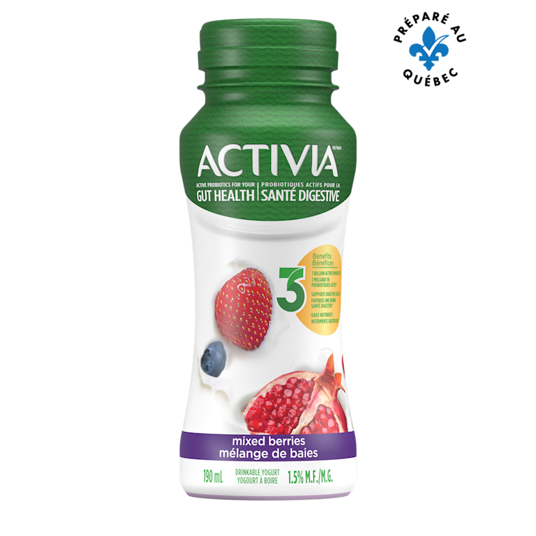 Smoothie probiotique à la saveur mélange de baies