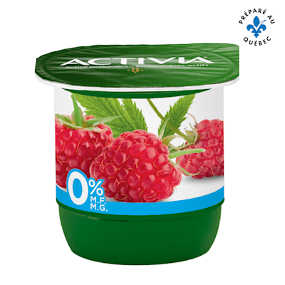 Yogourt probiotique sans gras Framboise 0%