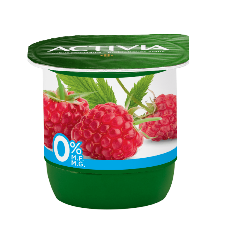 Yogourt probiotique sans gras Framboise 0%