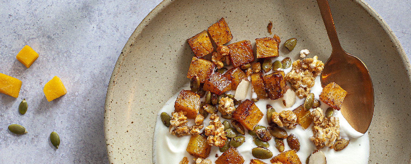 Caramelized Butternut Squash Yogurt Bowl Activia Canada