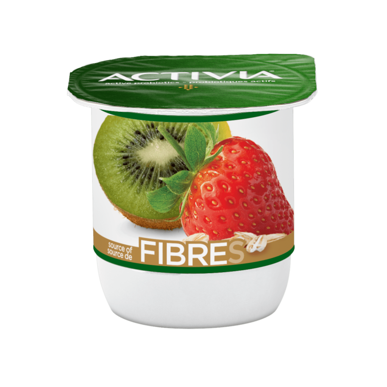 Strawberry-Kiwi and Cereals Fibre Yogurt