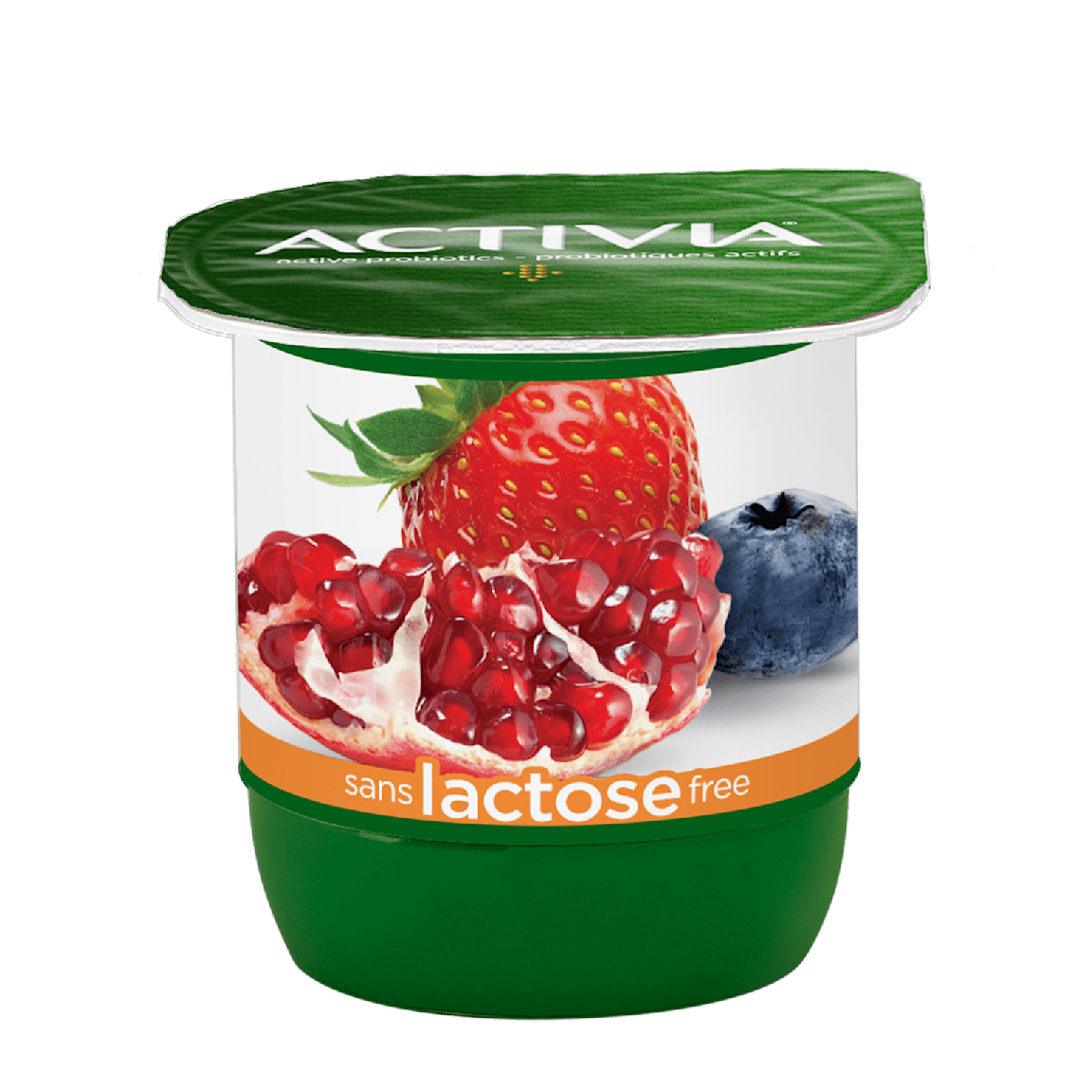 Yogourt Probiotique Sans Lactose aux Fraises | Activia