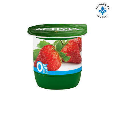 Yogourt probiotique sans gras Fraises 0%