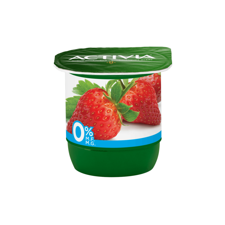 Yogourt probiotique sans gras Fraises 0%