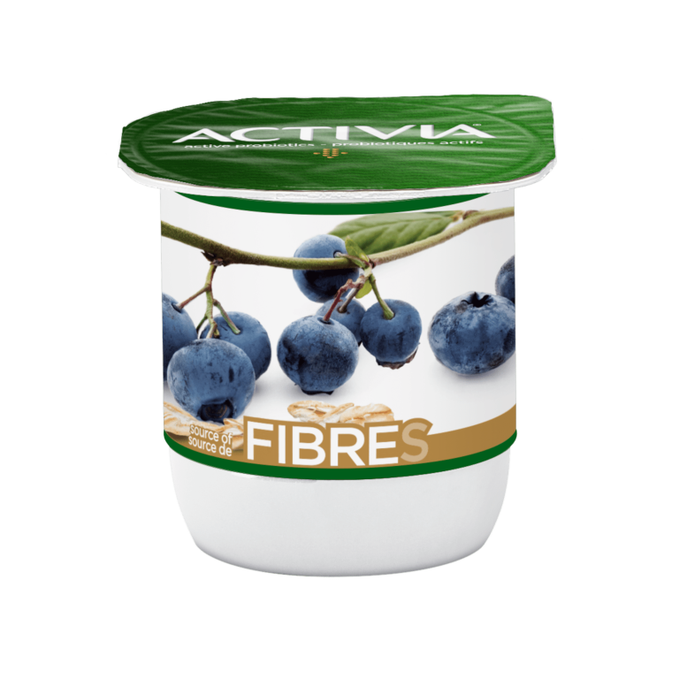Blueberry and Cereals Fibre yogurt