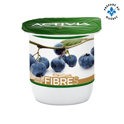 Yogourt probiotique aux fibres Bleuet et céréales