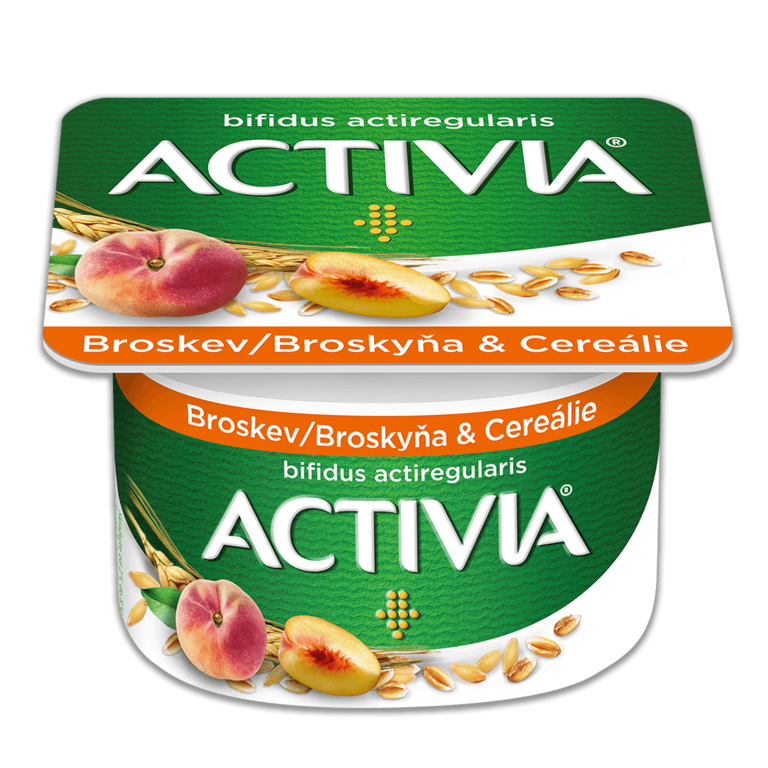 Lahodná Activia Broskyňa & Cereálie 