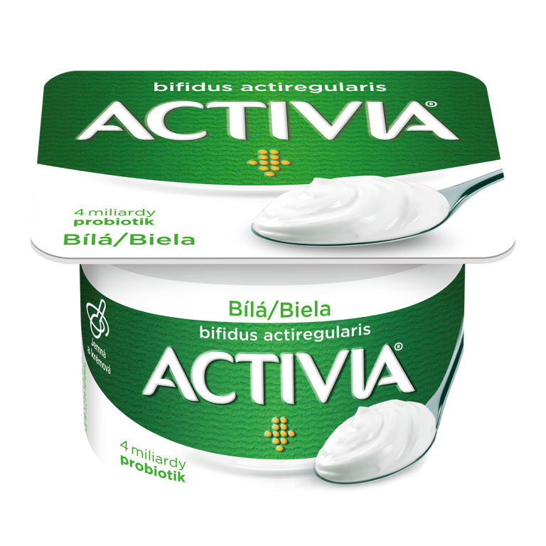 Activia Biely jogurt s bifidogénnou kultúrou