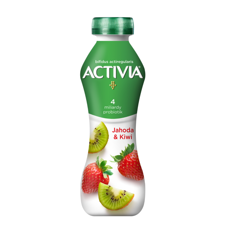 Activia Jahoda‎&kiwi s probiotiky